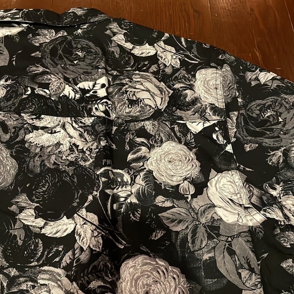 Men’s Empyre Button Down Floral Collared Cotton Short Sleeve Shirt Large - Picture 10 of 16